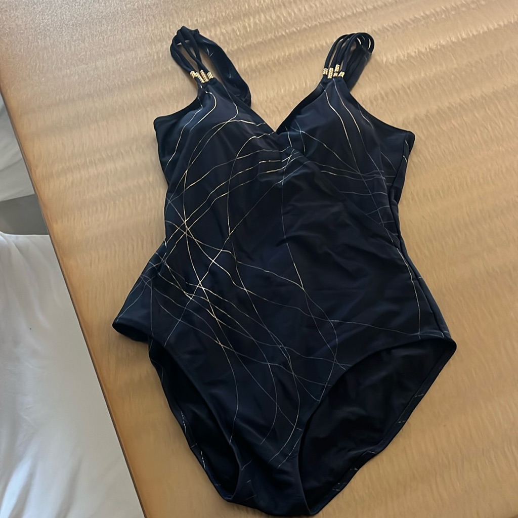 Black Beaded Bathing Suit